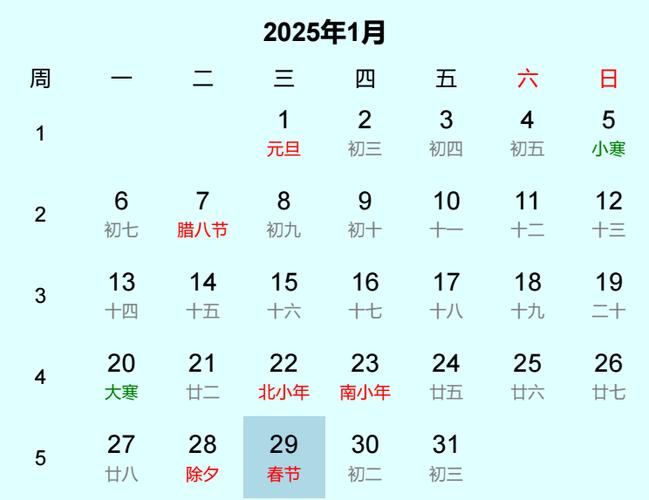 2025春节是几月几日星期几请问2025年2025年春节股市放假时间